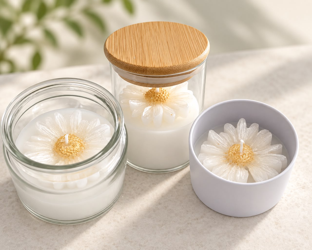 Dotzee 100% beeswax flower candles